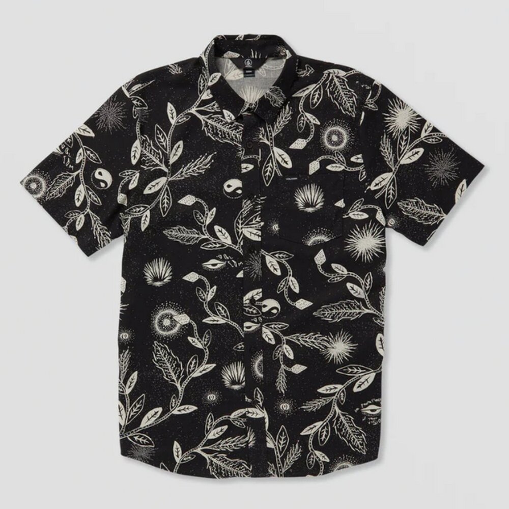 VOLCOM Warbler Short Sleeve Woven Shirt size L